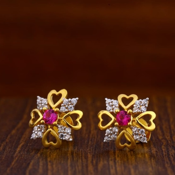 22 carat gold design ladies earrings RH-LE643