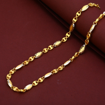 Mens 916 Gold Cz Turkey Italian Chain-MTC82