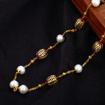 916 Gold Hallmark Stylish Antique Chain Mala AC189
