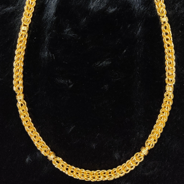916 Gold Fancy Hollow Gent's Chain