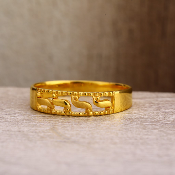 22Kt Gold Exclusive Hallmark Women's Plain Ring LP...