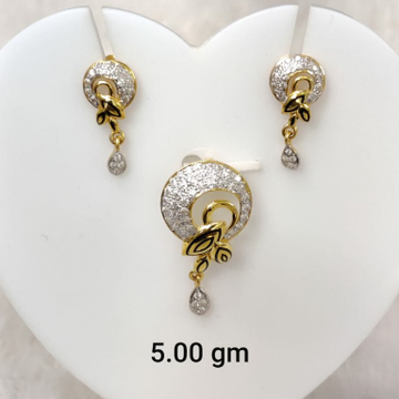 Daily wear oxidised ladies pendant set by 