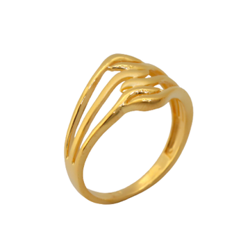 22k Gold Plain Stylish Ring by 