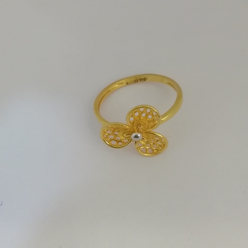 916 gold fancy flower design ladies ring by 