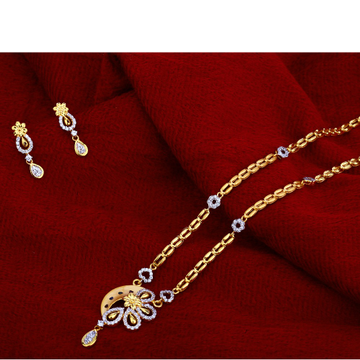 916 Gold Hallmark Fancy Chain Necklace   CN67