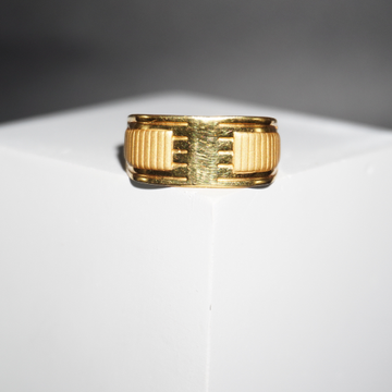 916 Gold Plain Traditional Ring for Women