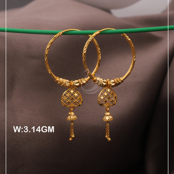 916 Gold Classy Bali Earring by 
