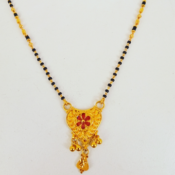 Gold new design mangalsutra by 