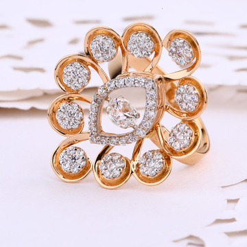 750 Rose Gold Gorgeous CZ Ring RLR656