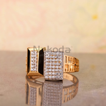 750 Rose Gold Gorgeous Men's Ring RMR102