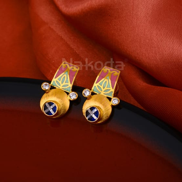 916 Gold Ladies Hallmark Antique Earring LAE09