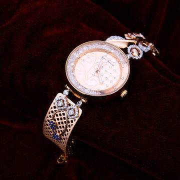 18KT Cz Women's Designer Rose Gold  Watch RLW185