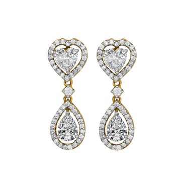 Diamond Gold Trending Earrings MDER112