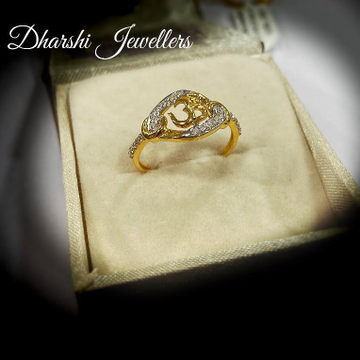 22K Gold Omkar Ring by 