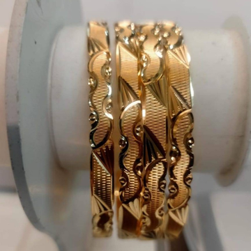 Gold Light Weight Bangle  by Shri Datta Jewel