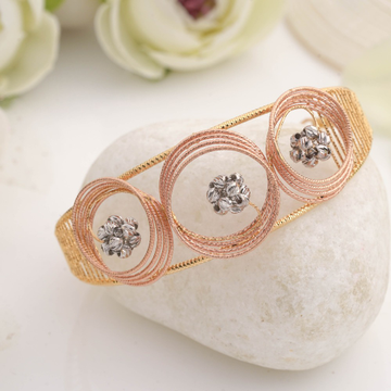 22kt italian flower bracelet by 