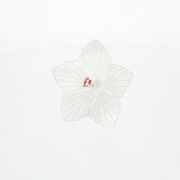 Silver Hibiscus Flower