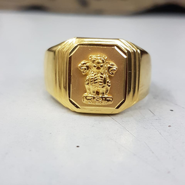 Ashok stamph ring by Aaj Gold Palace