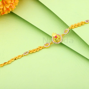 916 Gold CZ Ladies Stylish Bracelet LB565