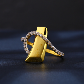 22CT CZ Gold Delicate Ladies Ring LR831