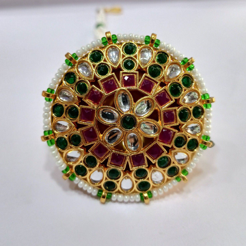 One Gram Gold Moti With Kundan Work For Women Bor by 