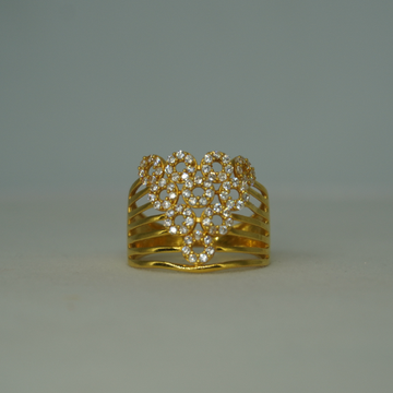 Plain Gold Feather Touch Ring