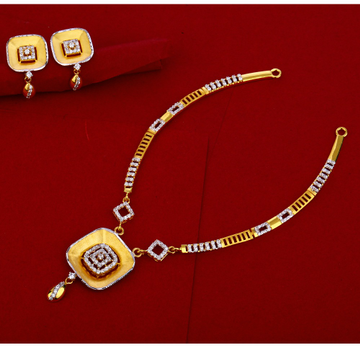 916 Gold CZ exclusive Necklace Set LN232