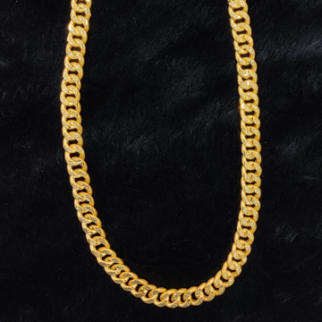 916 Gold Fancy Hollow Karab Chain