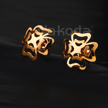 750 Rose Gold Women's Classic Hallmark Earring RE2...