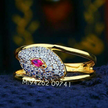22kt Cz Gold Fancy Ladies Ring LRG -0308