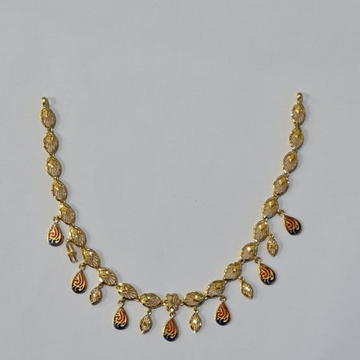 916 Gold Necklace Set by Sangam Jewellers