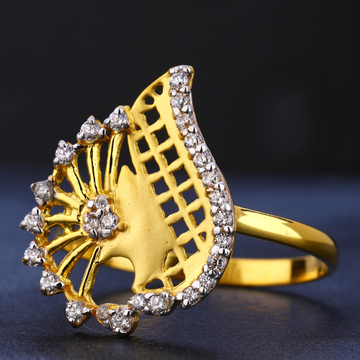916 Gold Women's Cz  exclusive Diamond Ring LR720
