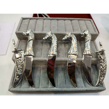 92.5 Sterling Silver Oxodize Nakshi Knife(Chari) M... by 