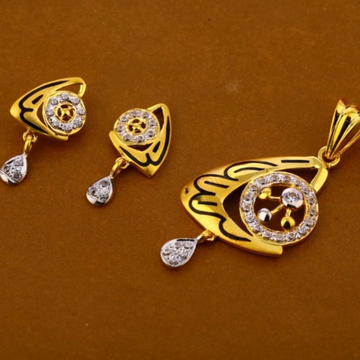 22 carat gold ladies pendants set RH-PS990
