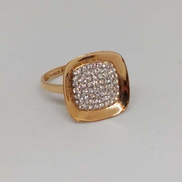 18 Kt Rose Gold Ladies Branded Ring by 