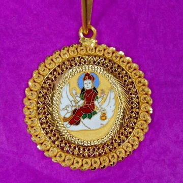 916 Gold Handmade Brahmani Ma Mina Pendant by Saurabh Aricutting