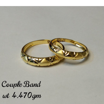 Gold handmade couple ring by 