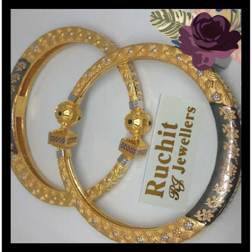 916 Gold new designer kadli by Ruchit Jewellers