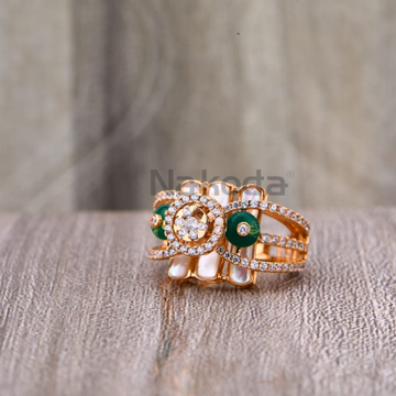 750 Rose Gold Ladies Designer Ring RLR884