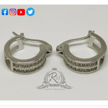 silver simple fashion ladies earrings RH-ER259