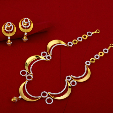 22CT Gold Hallmark Fancy Necklace Set LN249