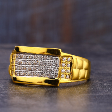916 CZ Gold Gorgeous Men's Ring MR758