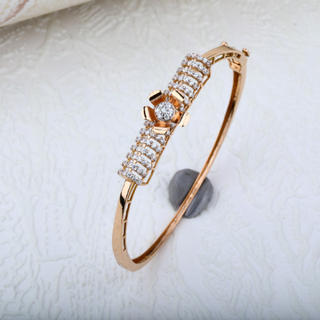 Ladies Fancy Rose Gold 18K Kada-RLKB47
