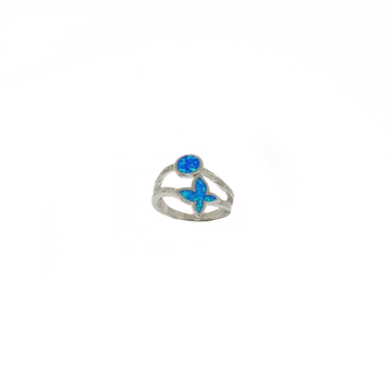 Blue MOP Ring In 925 Sterling Silver MGA - LRSL5322