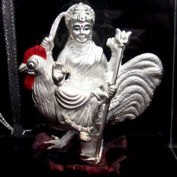Silver emrald bahuchar maa statue(murti) mrt-266 by 