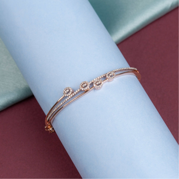 Awe-inspiring rose gold 14ct diamond bracelet