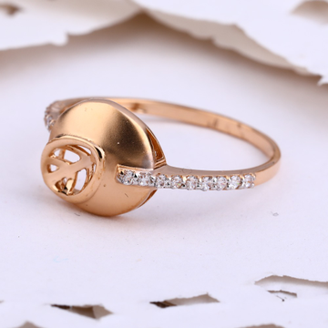 18KT Rose Gold Delicate Ladies Ring RLR596