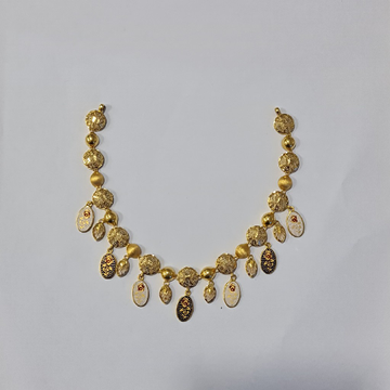916 Gold Necklace Set by Sangam Jewellers