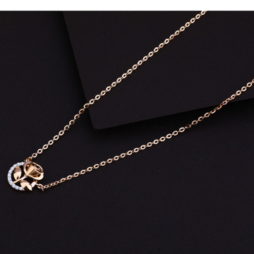 750 Rose Gold  Fancy   Necklace RTM81