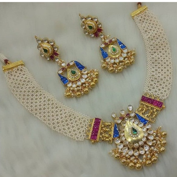 925 silver handmade kundan necklace set 